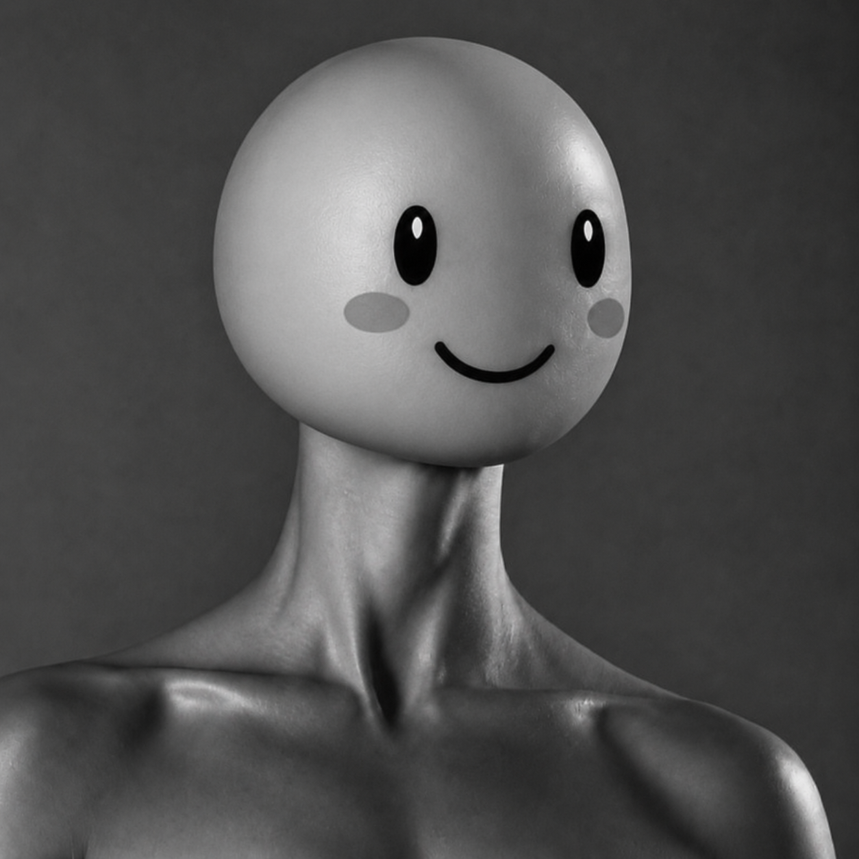 CUPCY, the gigachad meme coin trader mascot, smiling